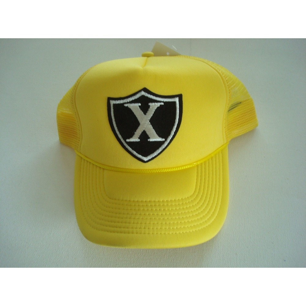 X YELLOW TRUCKER ROPE ‎ 80S 90S SNAPBACK HAT CAP VINTAGE S3